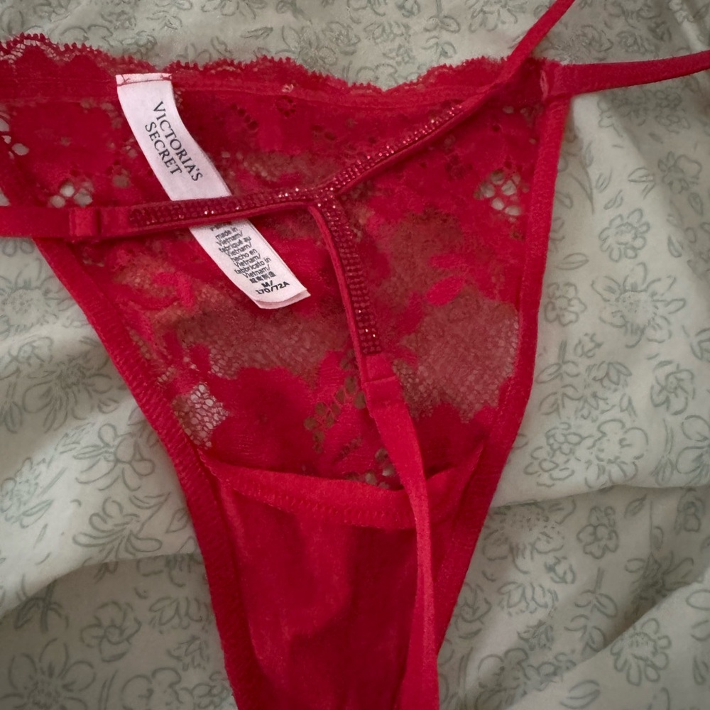 Victoria’s Secret red thong new